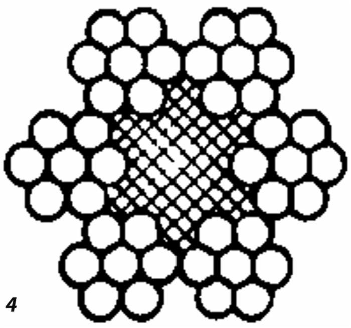 Fune con anima tessile in acciaio zincato ø 8mm 42 fili - Ama