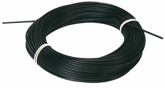 Guaina plastificata nera ø 6mm - Ama