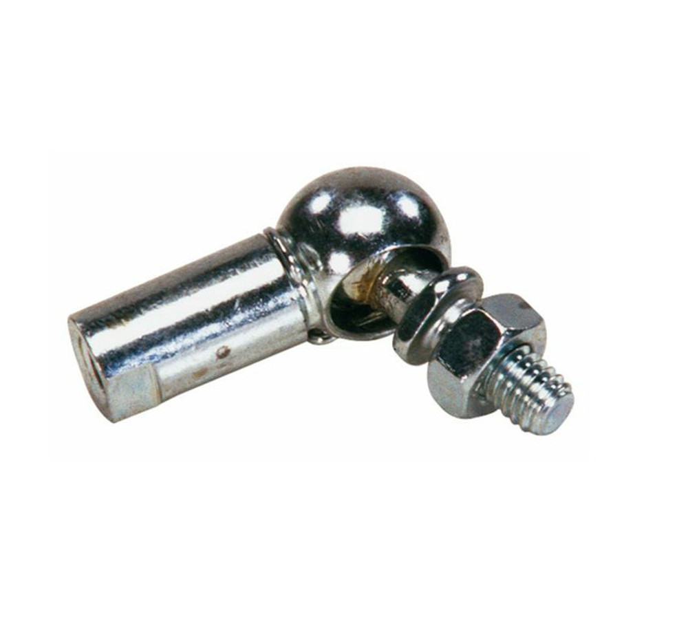 Snodo in acciaio sinistro filetto M10x1,5 con dado e anello - Ama