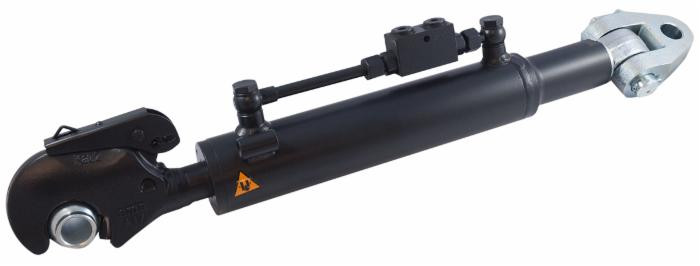 Terzo punto idraulico II cat. alesaggio 63mm lunghezza regolabile 670-880mm con gancio rapido - Ama