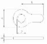 Controdado ad aletta filettato M48x3 - Ama