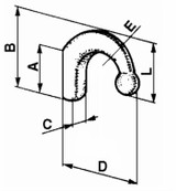 Tendifune pesante lunghezza 605mm - Ama