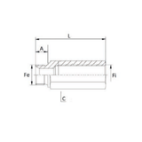 Colonnetta valvola paracadute maschio-femmina 1/2" - Ama Refluid