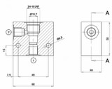 Corpo in alluminio per valvole elettriche a 2 vie - Ama Refluid