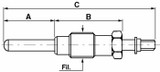 Candeletta preriscaldamento 12V adattabile a Fiat rif,orig,980611 - Ama