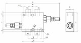 Valvola di massima pressione incrociata (antiurto) da 1/2” - Ama Refluid