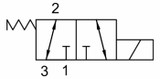 Valvola elettrica a 3 vie 24VDC 35 litri - Ama Refluid
