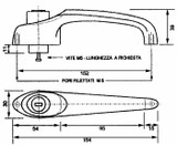 Maniglia per cabina trattore in zama dx-sx con chiave - Ama