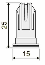 Ugello fine barra blu - Asj Spray-Jet