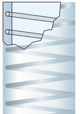 Tubo con spirale in acciaio metalflex 4 bar,ø 40x49mm - Fitt