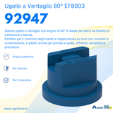 Ugello a ventaglio con angolo ad 80° EF8003 - Asj Spray-Jet