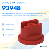 Ugello a ventaglio con angolo ad 80° EF08004 - Asj Spray-Jet