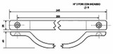 Maniglia interna lunghezza 245mm - Ama
