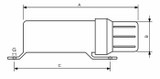 Portadocumenti Meccanoplast medio con staffa - Seat Plastic