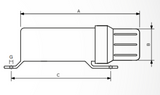Portadocumenti tubolare Tu-Box Mini lunghezza 320mm - Seat Plastic