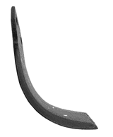 Zappa dx curva adattabile Dondi e Kverneland piatto da 80x8mm Ø foro 46mm - Ama