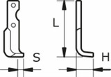 Zappa sx L 190,H 72,s 20,foro 10,5 - Ama