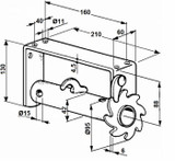 Verricello sinistro per motocoltivatore ø42mm - Ama
