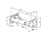 Verricello sinistro rinforzato ø 48mm - Ama