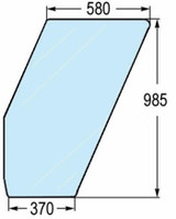 Vetro per portiera Sx adattabile al riferimento originale Fiat 5117682 - Ama