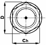 Spia livello olio da 3/8” in plastica - No brand