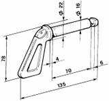 Maniglia stopped ø16mm - Ama