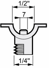Morsetto a fascetta femmina 1/2" - Arag