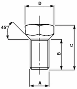 Colonnetta ruote M16x1,5 adattabile a Fiat 4959002 - Ama
