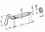 Chiavistello a 1 scanalatura ø18mm - Ama