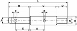 Perno adatt,landini c4500-c5000 ø28x36x20mm adattabile a Landini C4500-C5000 - Ama