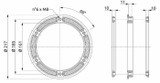 Flange per atomizzatori in ottone con guarnizione - Arag