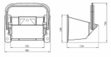 Supporto in plastica per cuneo fermaruota con raggio 360mm - Ama