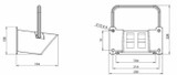 Supporto in plastica per cuneo fermaruota con raggio 460mm - Ama