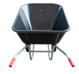 Carriola con vasca in plastica da 160 kg e due ruote da 3.8" - Ama