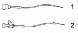Tirante stop motore,cavo lunghezza 2200mm e pomello stop rosso - Ama