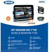 Kit videocamera 7" HD 16:9 12-24V - Ama