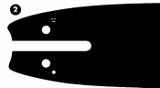 Barra Ama 10" da 3/8" per motosega da potatura - Ama