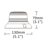Ama Lampeggiante a led Base piana Arancione - Ama