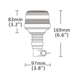 Ama Lampeggiante a led Base flessibile Arancione - Ama