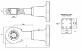 Occhione flangiato con rotula categoria 4 Ø interno 51mm - Ama