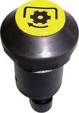 Interruttore a pulsante Pneutron giallo simbolo presa di forza PTO - Pneutron