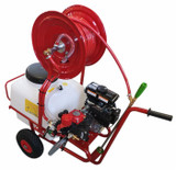 Carrello a 2 ruote con serbatoio 50 litri e pompa per irrorazione - Ama