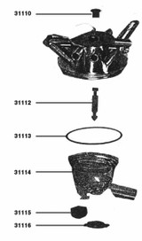 Valvola di chiusura adattabile collettore De Laval - No brand