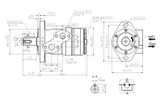 Motore orbitale Ama Refluid BMP 32 albero cilindrico diametro 25 mm - Ama Refluid