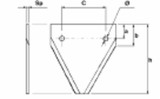 Piastra pulizia (G319) per barra falciante adattabile al riferimento originale 20800066 Gaspardo FS530 - Ama
