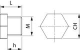 Tappo maschio 1/4" - Arag