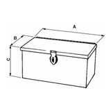 Cassetta porta attrezzi in lamiera 420x130x130mm - Ama