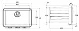 Cassetta porta attrezzi in plastica 500x350x400 - No brand