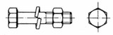 Bullone testa esagonale 10x30x1,5 - Ama