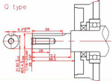 Motore a 4 Tempi Ohv 389cc 13,0Hp albero cilindrico Ø 25,4 mm - Ama